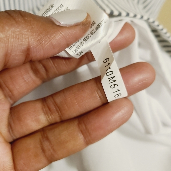 Alex Marie | Women's Sleeveless Striped Sheath Dress (Size 10) - Picture 8 of 12